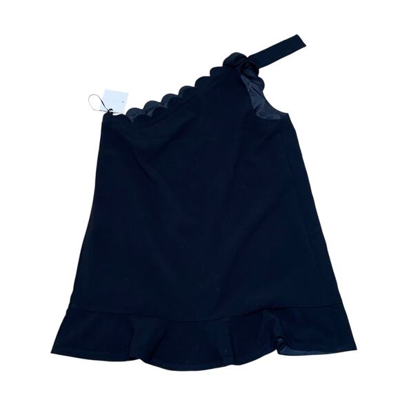 Victoria Beckham for Target Black Scalloped Tie One Shoulder Dress Size 3X NWT - Picture 2 of 9